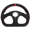 Auto D Typ Lenkrad Schwarzer Rahmen Leder Sport Rennen Universelle Passform Driftlenkrad Ersatz