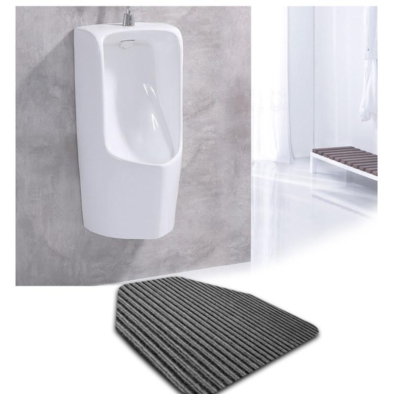 Slip Resistant Absorbing Bathroom Mat For Male Urinal Durable Polyester Fiber Easy Cleaning Floor Protectors Urinal Rug