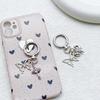 Elegant Alloy Butterfly Bows Charm Phone Charm Women's Accessory Bag Pendant Handbag Ornament Keyring for Ladies