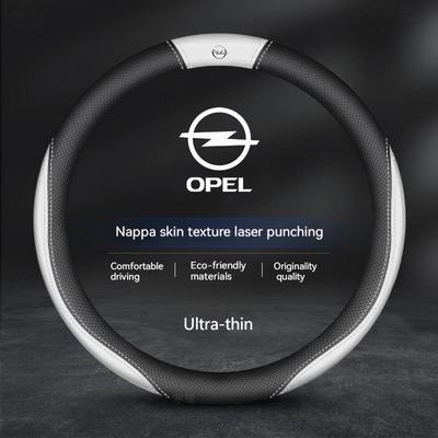 For OPCline ASTRA CORSA INSIGNIA MOKKA VECTRA GTC Tigra Carbon Fiber Leather Car Steering Wheel Cover Anti-Slip Accessories