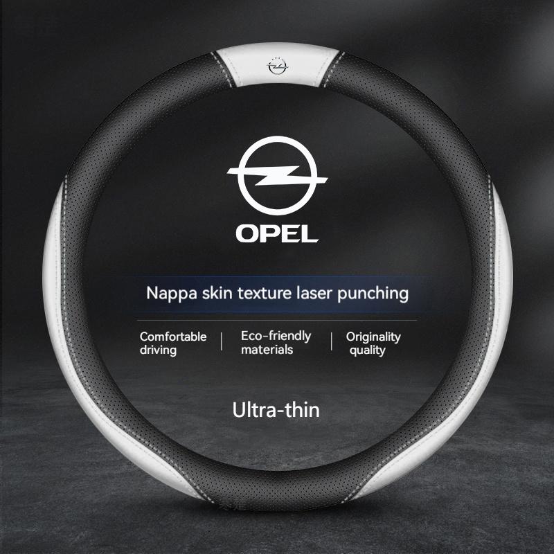 Opel OPCline ASTRA CORSA INSIGNIA MOKKA VECTRA GTC Tigra Carbon fiber Suede Leather Car Steering Wheel Cover Auto Accessories