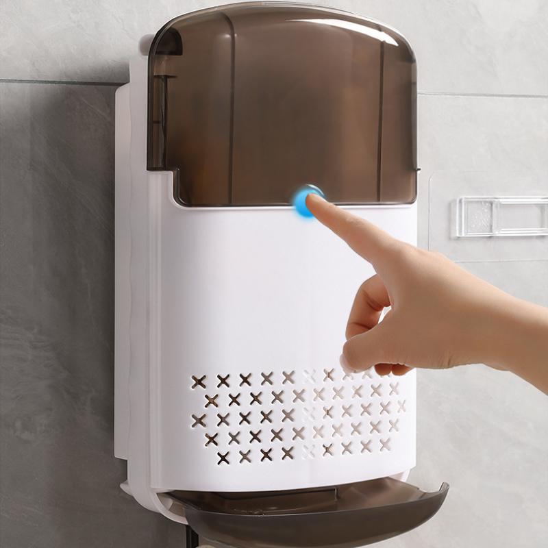 No-Drill Wall Mounted Chopstick Holder With Draining Base Kitchen Cutlery Utensil Storage Box Easy Installation