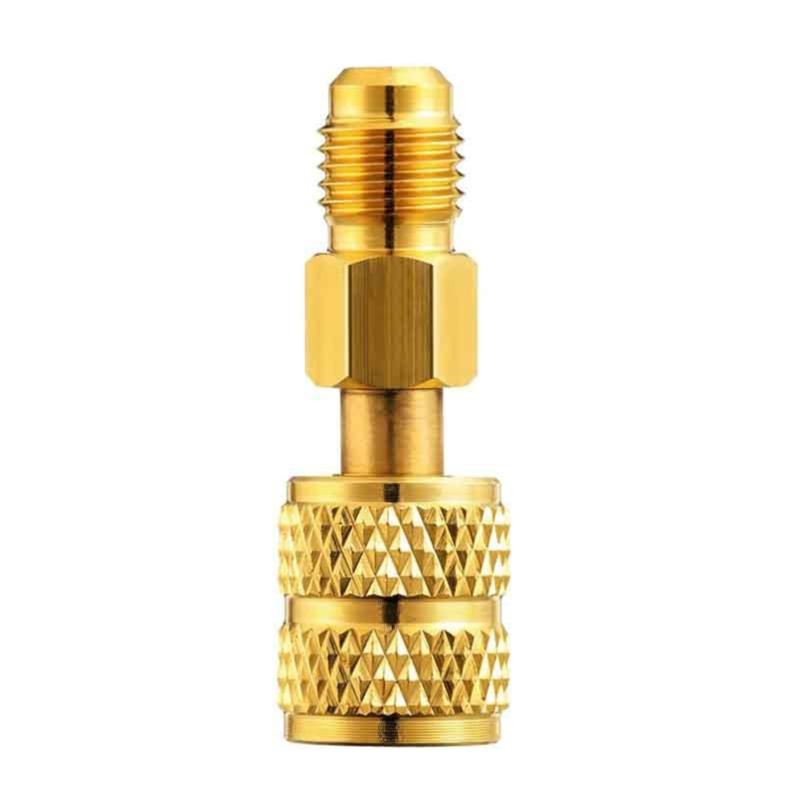 

R410A Charging Port Adapter 5/16inch SAE Female to 1/4inch Male for HVAC R410A R22 Hose Vacuum Adapter
