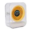 Transparent Desk Fan LED Digital Display USB Rechargeable Table Fan 3000mAh Battery for