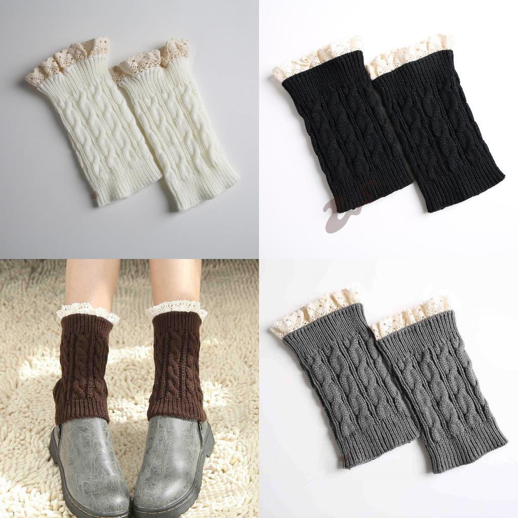 Knit Lace Leg Warmers For Women With Frictionresistant Fabric For Autumn Winter Comfort