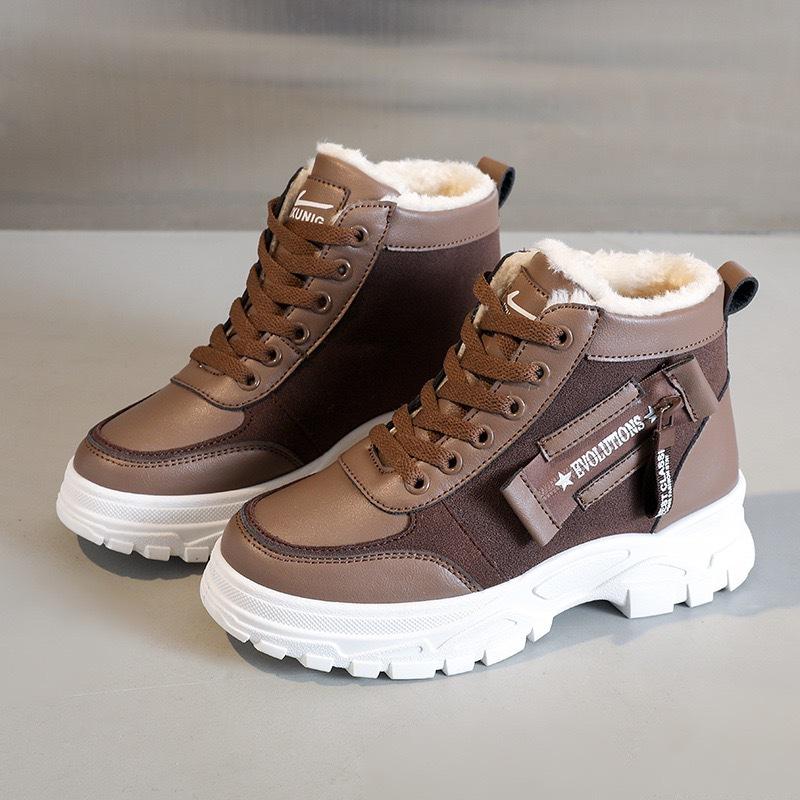 Snow boots 22 new winter velvet thickened Martin boots waterproof, non-slip and warm cotton shoes