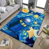 Tardis In Starry Night Office Rug Chair Mat, Game Carpet, Suitable for Front Door, Bedroom, Living Room, Desk, Holiday Gift