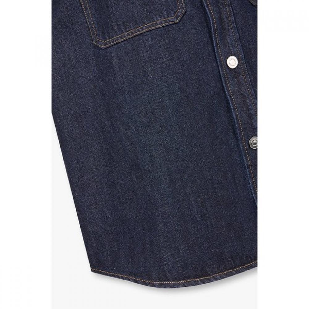Tomboy Men Indigo Shirt Style Denim Jacket 91m6113114ar