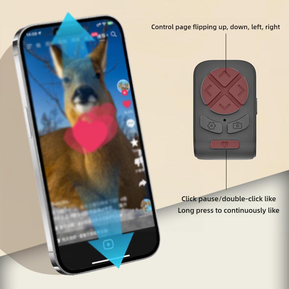 Finger Remote Control Scrolling Tiktoks Remote Mobile Video Phone Camera Stick Selfie Remote Co Q0N1