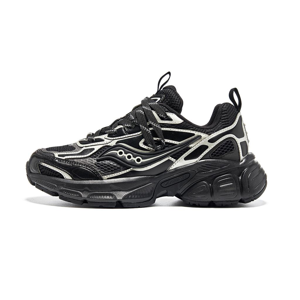 SAUCONY 2K Cavalry Retro Slip Resistant Durable Low Top Lifestyle Shoes Unisex Sneaker Black Silver S79053-2