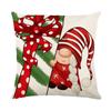 Santa Claus Polyester Printed Pillow Cover Home Living Room Sofa Cushion Cover Bedroom Cushion Cover