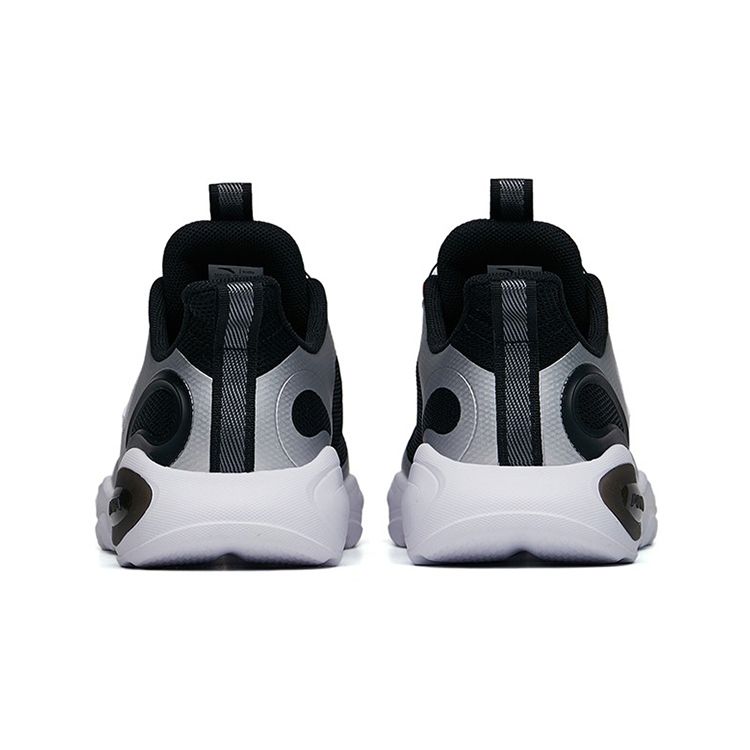 Anta Kids Comfortable Non-Slip Shock Absorbing Wear-Resistant Low-Top Running Shoes Kids sneaker Silver Black 312225503-1