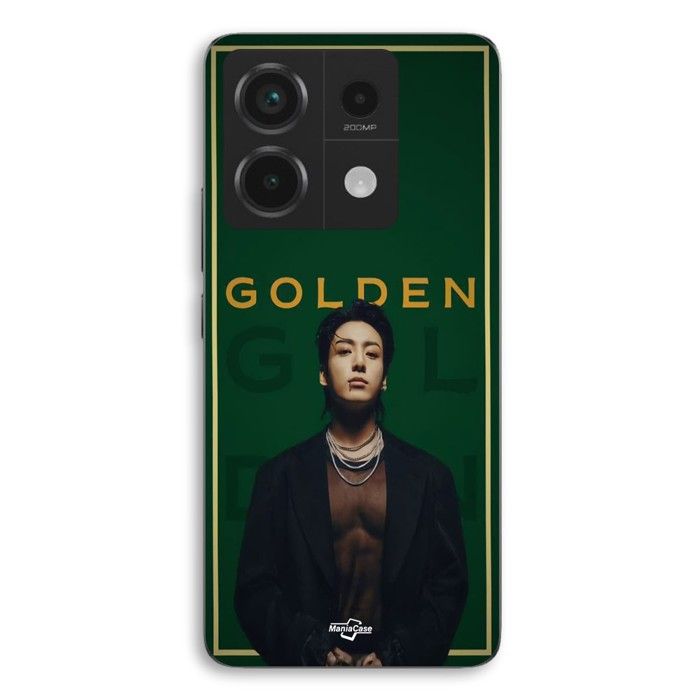 Coque de téléphone - MANIACASE - Xiaomi Redmi Note 13 Pro 5G - Silicone TPU - Motif BTS - Couleur Noir