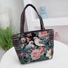 Embroidered Canvas Tote Bag - Chinese Style for University Women