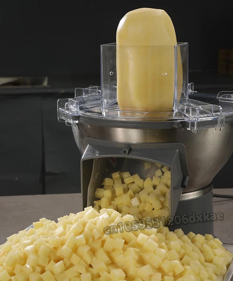 220V/110V Multifunctional Vegetable Carrot Potato Dicing Machine Cutter Slicer Commercial Dicing Machine Electric Slicer Shredde