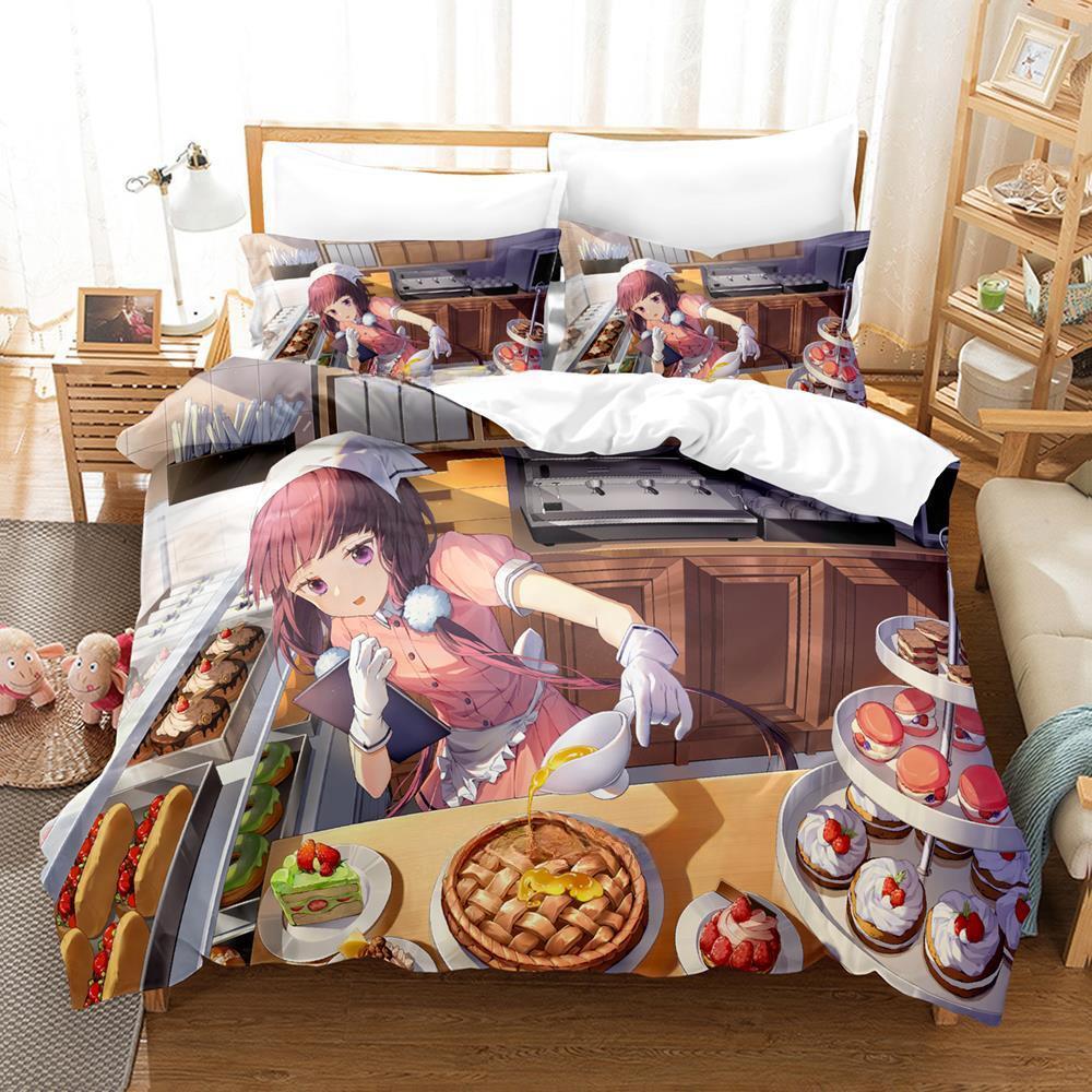 Kawaii Grils Blend S Bedding Set Single Twin Full Queen King Size Bed Set Adult Kid Bedroom Duvet Cover Sets Anime Bed Sheet Set