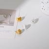 Folded Curved Texture Ball Earrings Light Luxury High-end Earrings