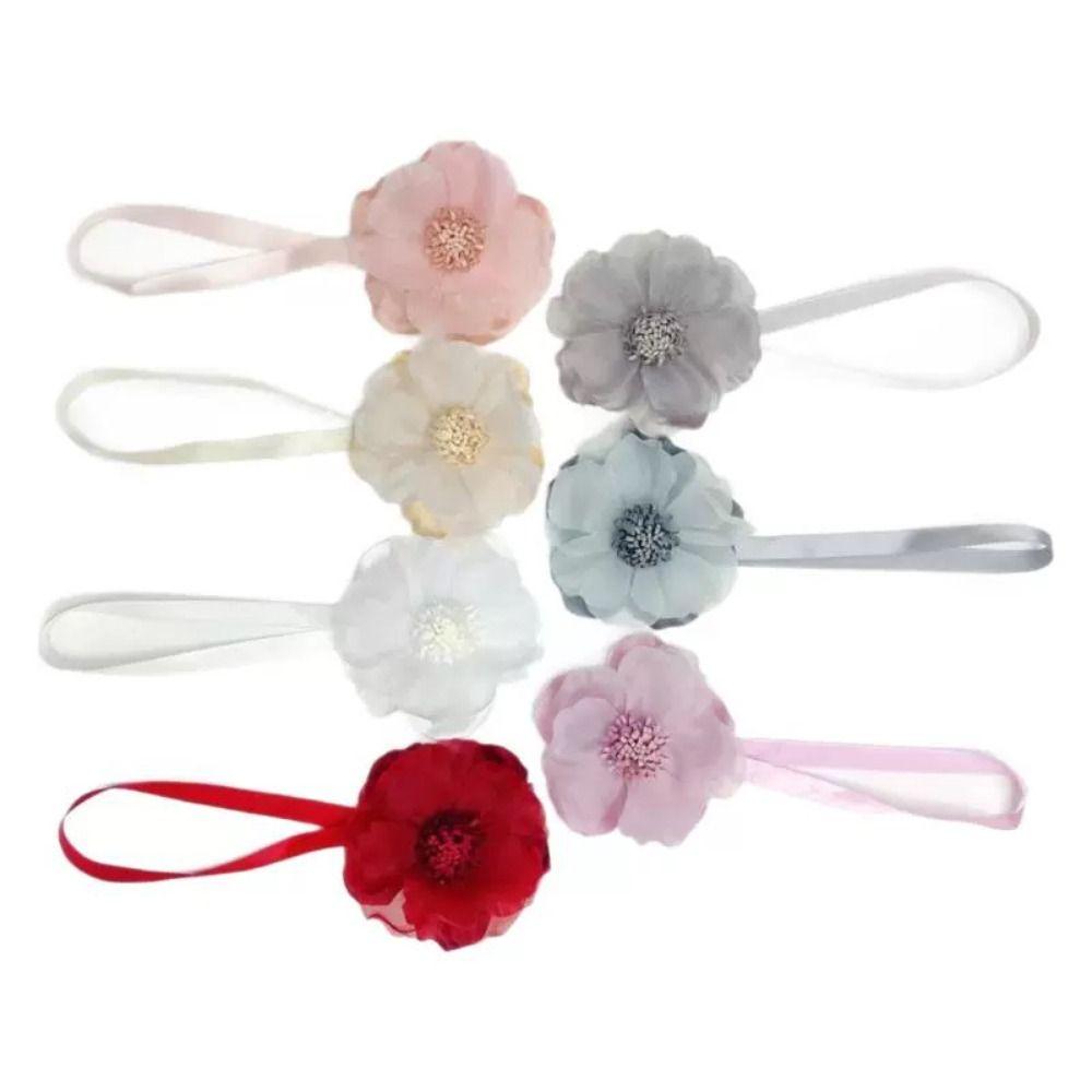 Magnetic Curtain Strap Flower Shape Curtain Fixer Clip Curtain Hanging Rope  Home Decoration