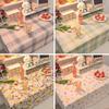 Tablecloth Girl'S Heart Coffee Table Table Mat Dustproof Small Fresh Student Desk Decorative Background Cloth