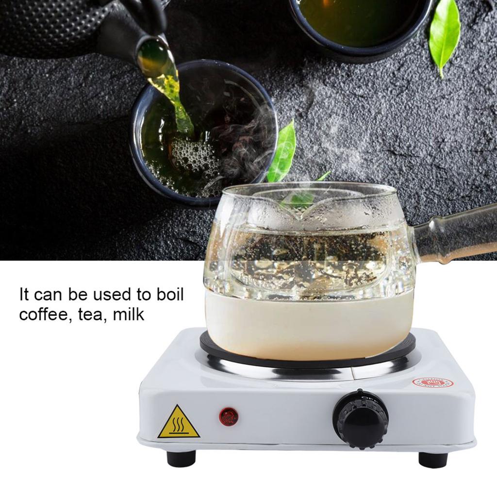 Energy Saving Safe Electric Stove Make Tea Coffee Milk Household 1000W (, White)
