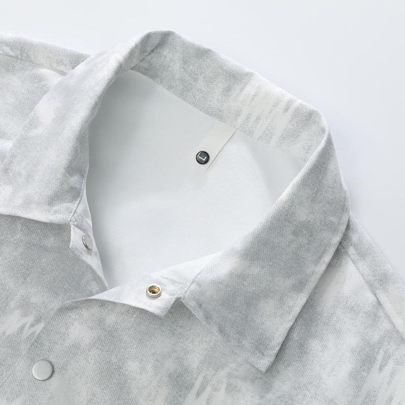 Men's Spring and Autumn Short Sleeved Shirt, Men's Casual Loose Shirt