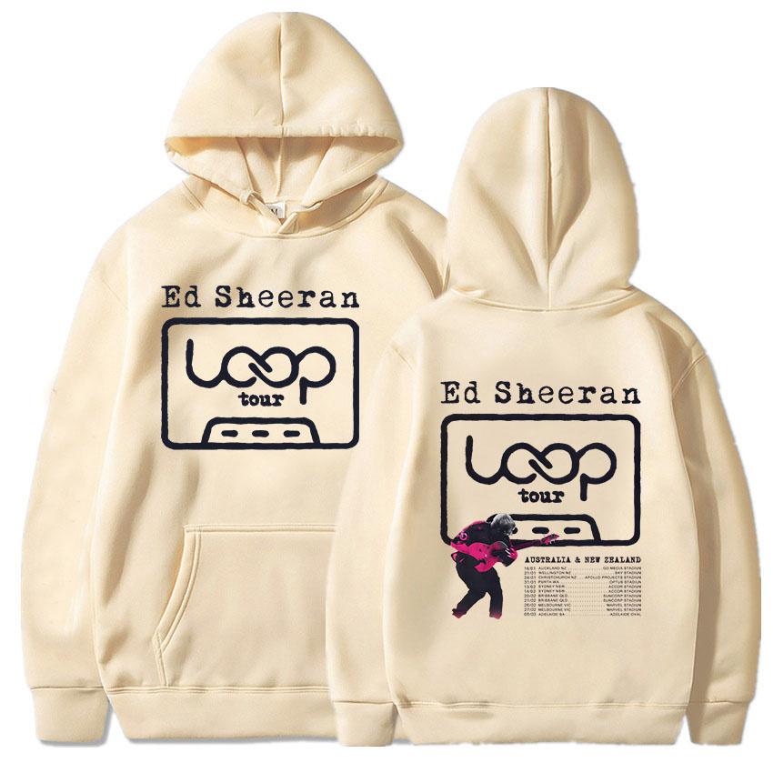 Ed Sheeran Loop Tour Hoodies Fashion Autumn/Winter Hooded Sweatshirts for Male Casual Long Sleeve Unisex Streetwear Print Hoodie