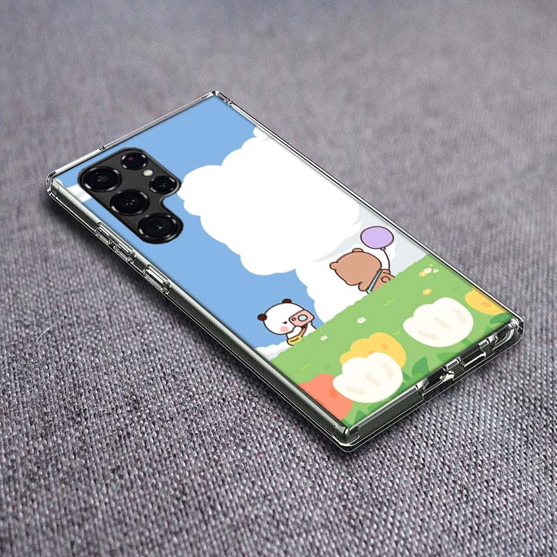 Cute BuBu DuDu Phone Case For Samsung Galaxy S24 S23 S21 S20 FE S22 S26 Ultra S25 Edge S10 Plus Cover Clear TPU Capa Shell Coque