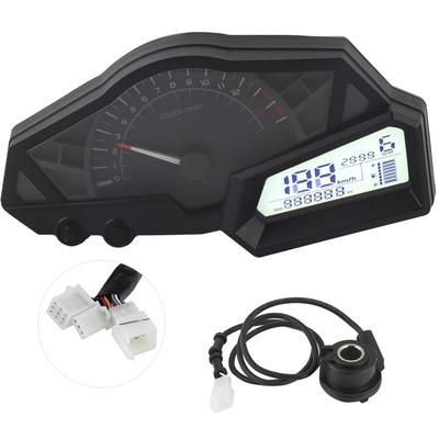 Digital Speedometer LCD Motorcycle Odometer Speed Fuel Gauge 15000RPM Fit for 300 Motorcycle Accessories Motorcycle Meter