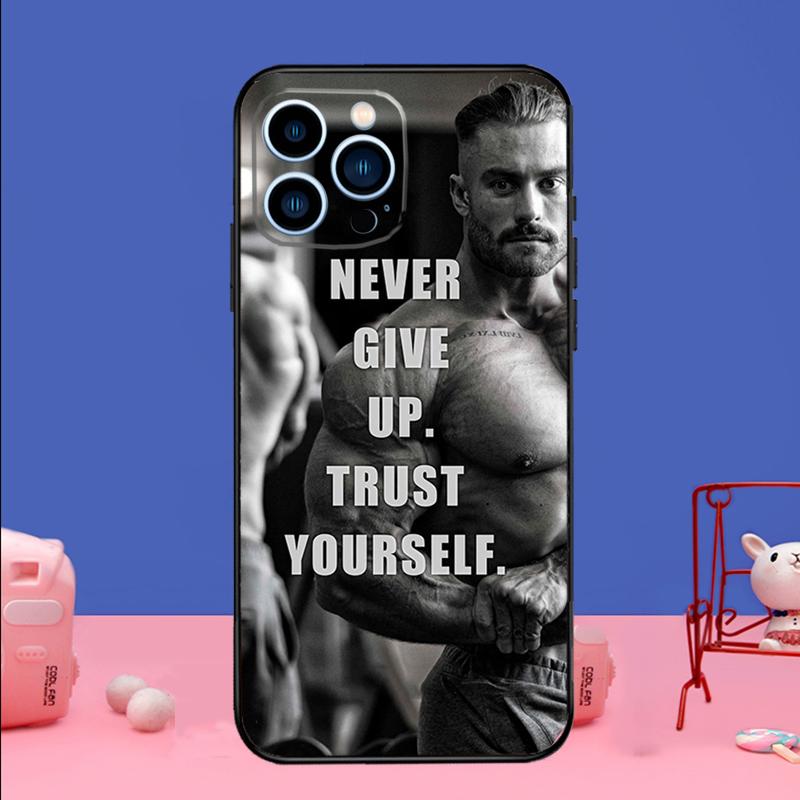 Gym Fitness Bodybuilding Phone Case For iPhone 17 16 15 14 13 11 12 Pro Max Plus 13 12 mini 16e 17 Air Bumper Cover