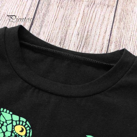 2 Teile/satz Kinder Top Hosen Anzug Cartoon Dinoasur Druck O Neck Pyjamas Kurzarm Sommer Outfit Unisex Casual Homewear Kleidung