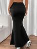 European & American Style Slim-fit Pleated Fishtail Hem Bodycon Skirt (2025)