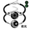 Sonne und Mond Partnerarmbänder Passende Solarlunar-Kordelarmbänder Valentinstagsgeschenk für Ihn und Sie