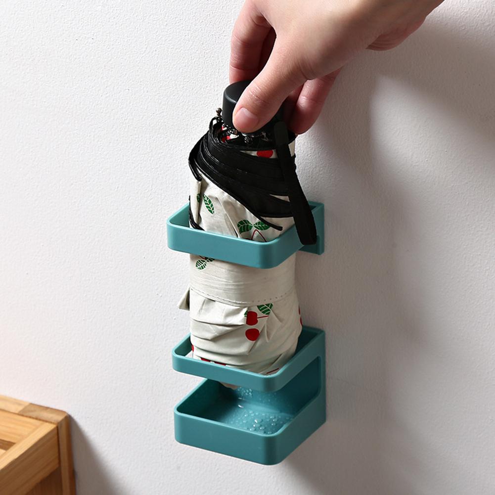 Wall Mounted Umbrella Holder Umbrella Storage Rack No Drill Solid for Home Use A