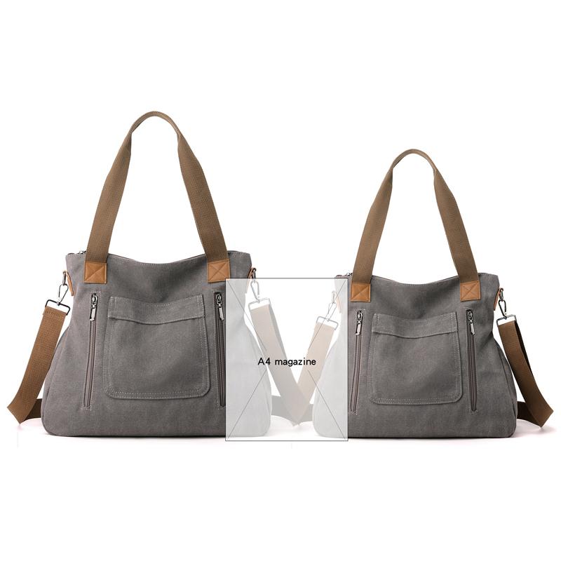Shoulder Bag Women's Handbag Crossbody Bag Large Capacity Canvas Tote Bag