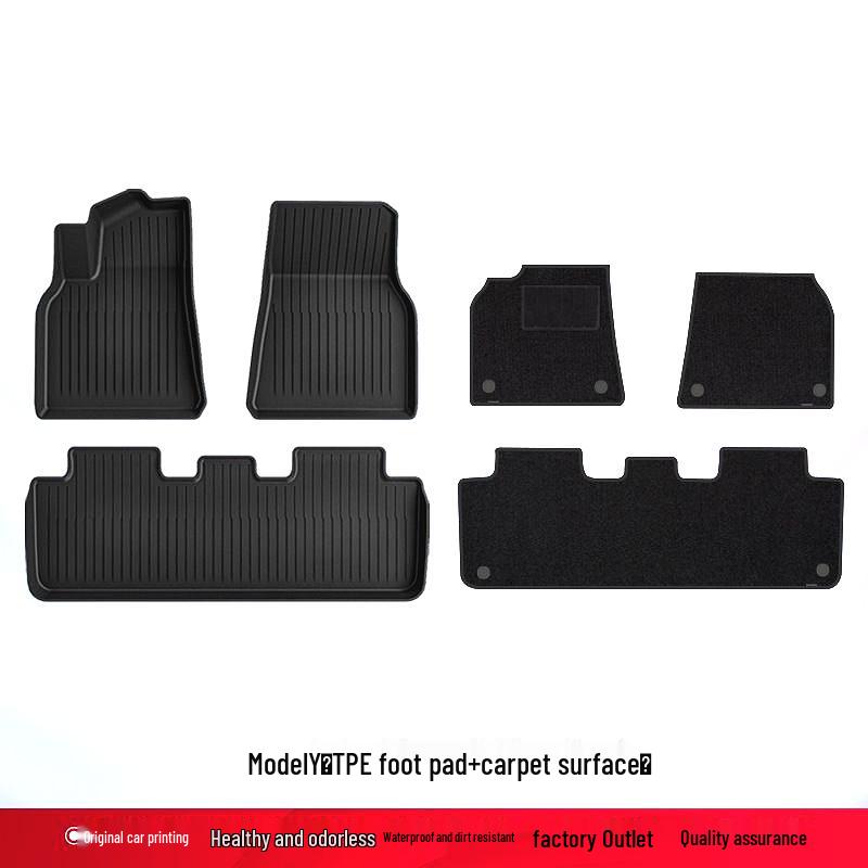 High-Quality TPE Trunk Mat for Tesla Model Y - Premium Car Floor Mats