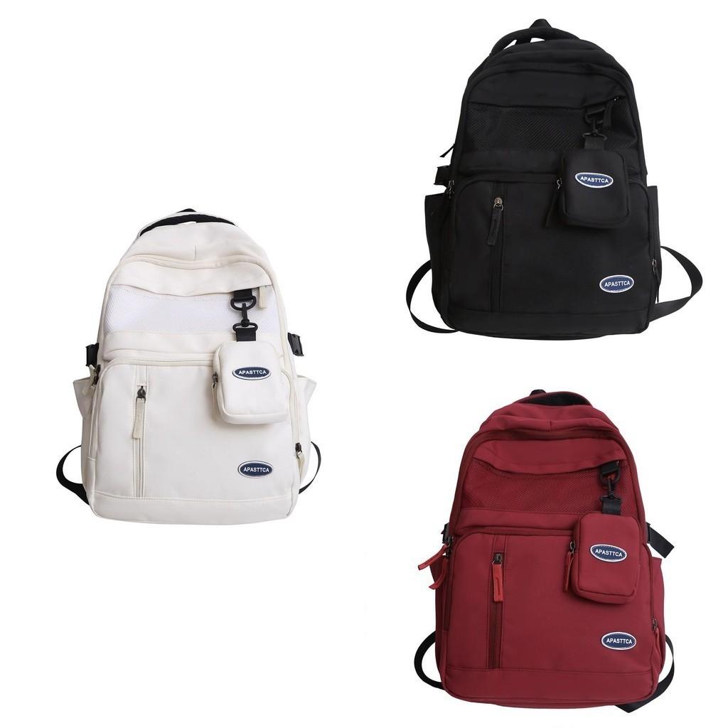 Korean Style Large Capacity Workwear Backpack Nylon Urban Simple Shoulder Bag For Middle School Students