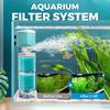 Automatisches Aquarium Filtersystem 4W/220V Fischbecken Eingebauter Filter Sauerstoffzufuhr Wasserzirkulation Rückflussverhinderung Fisch Wasserpumpe