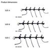 Christmas Decorative 5 Position Stretch Clothes rack For Holiday Vegetations Wreaths Indoor Decorations