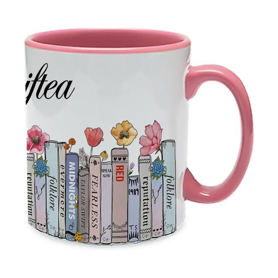 

New Taylor Swift Swiftea Ceramic Coffee Mark Cup Tea Cup Book Fan Gift 301-400ml чорний