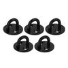 5Pcs Eye Plate Thickened Black Stainless Steel Enhanced Load Bearing Heavy Duty Pad Eye Plate 6mm 0.24in