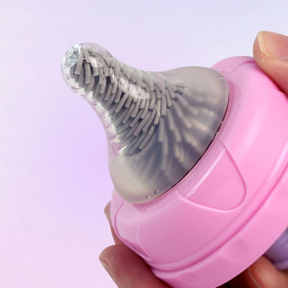 Long Handled Electric Bottle Brush Silicone Cleaning Brush Set  Pacifier Cleaning