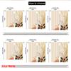 2pcs 2D flat printing Christmas Party Curtains Christmas Holly Berries Sprigs Digital Printed Polyester Drapes Party & Holiday
