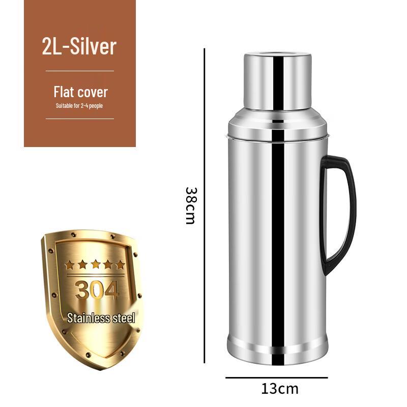 Molona 304 Stainless Steel Vacuum Thermos with Glass Liner