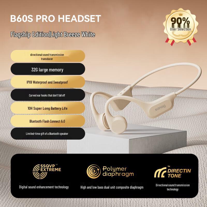 SANAG B60S Pro Bone Conduction Sports Headset
