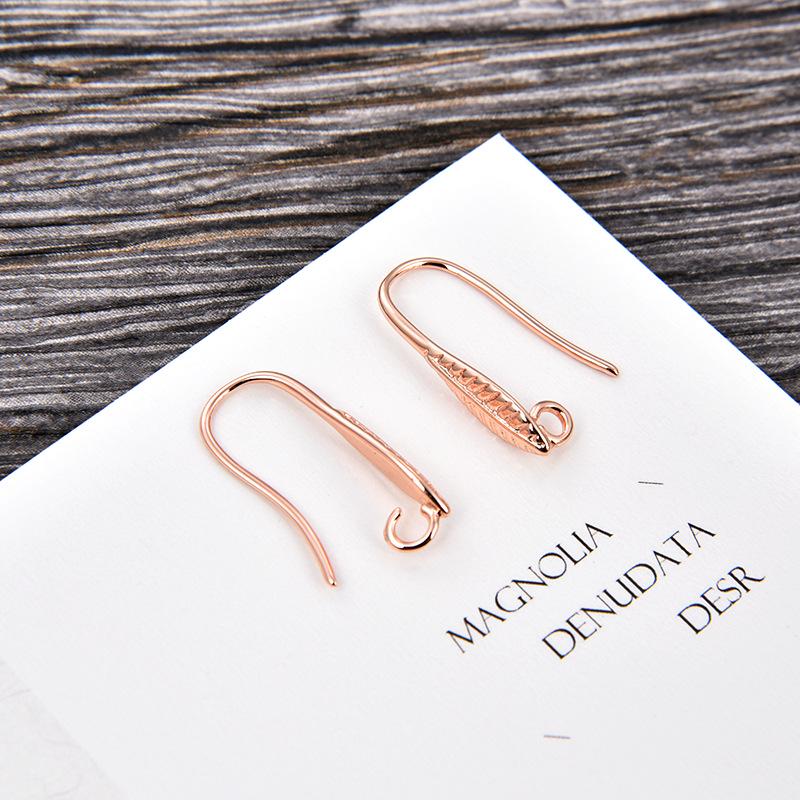 DIY Europäische & Amerikanische Galvanisierte Gold U-Form Ohrhaken für Frauen - Schmuckzubehör