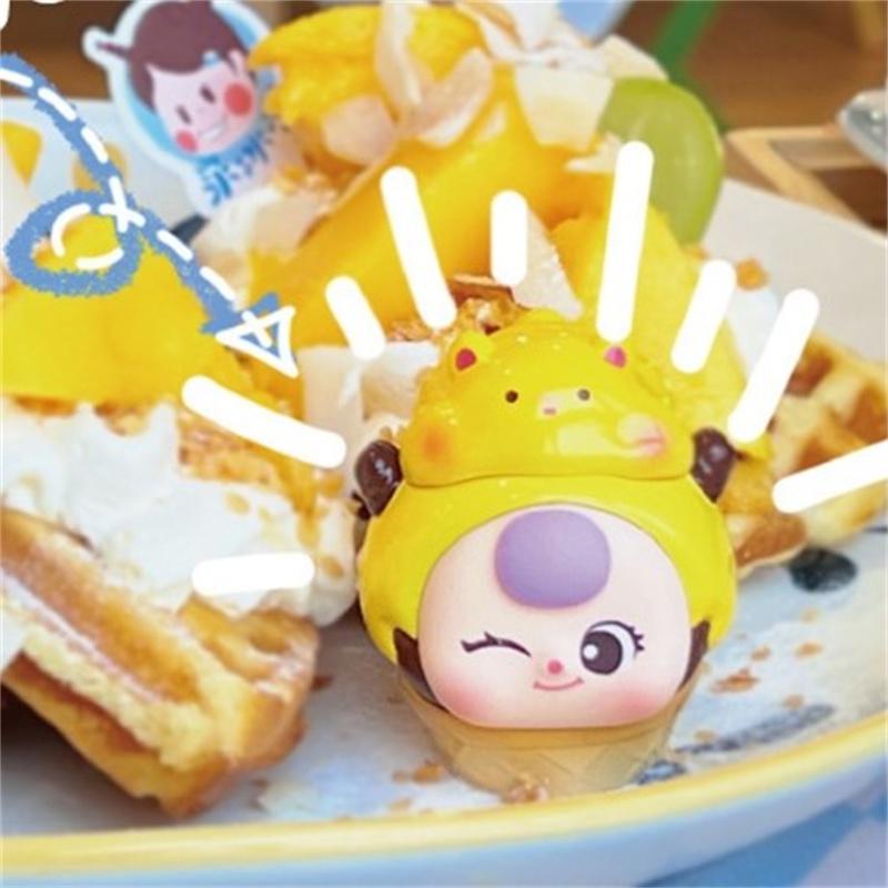 

Baby Three The Greedy Sweetie Series Pop Bean Blind Box Mystery Box Cute Mini Figure Ornament