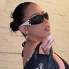 Frameless Pentagram Aviator Sunglasses: 2022 Y2K Spicy Girl Sunshades