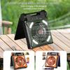 Outdoor LED Solar Camping Camping Light Foldable USB Rechargeable Fan 4 Speed Powerful Portable Camping Desk Lamp with Fan