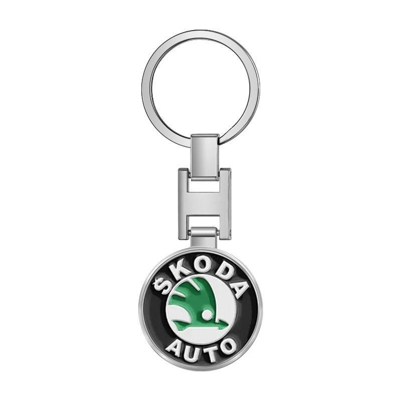 

Брелок для ключей автомобиля Эмблема автомобиля Подарок с кольцом для ключей Автоаксессуары для Skoda SCALA Superb Octavia 2 3 A4 A5 Fabia Kamiq Kapoq Kodiaq Rapid зелёный