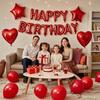 Heart Star Happy Birthday Balloon Garland Kit Latex/Aluminum Film DIY Accessories Balloons Background Wall Decoration Supplies